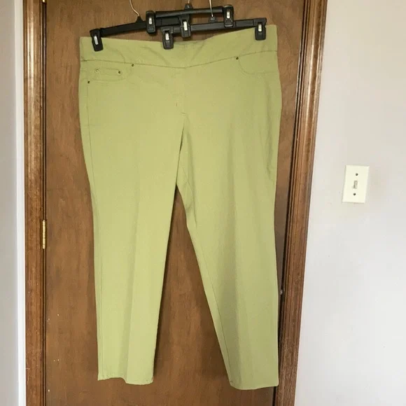 Ruby Rd pant new sage green slimming contour waistband pant 22W - Picture 4 of 17